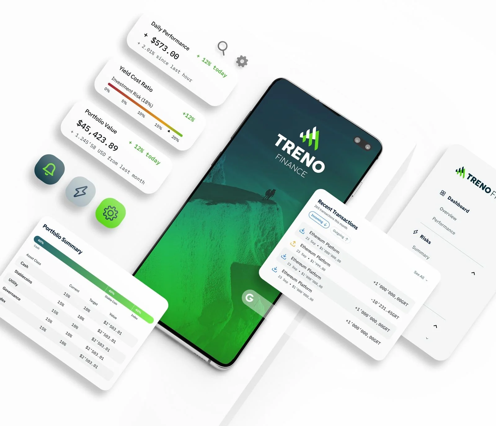 Treno Finance App UI